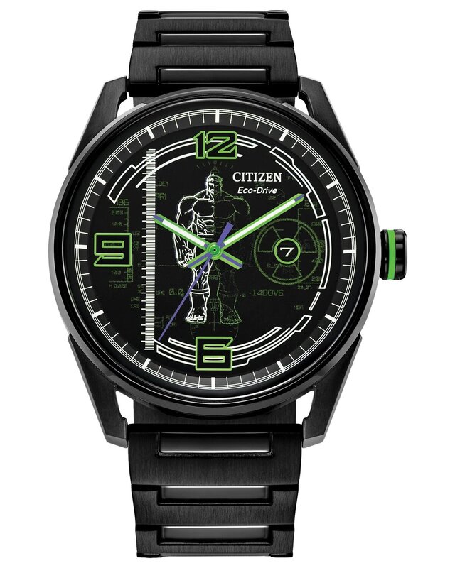Reloj Citizen Marvel Hulk Green Goliath BM7675-57W