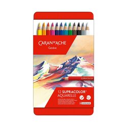12 Colores Caran d?Ache Supracolor Aquarelle