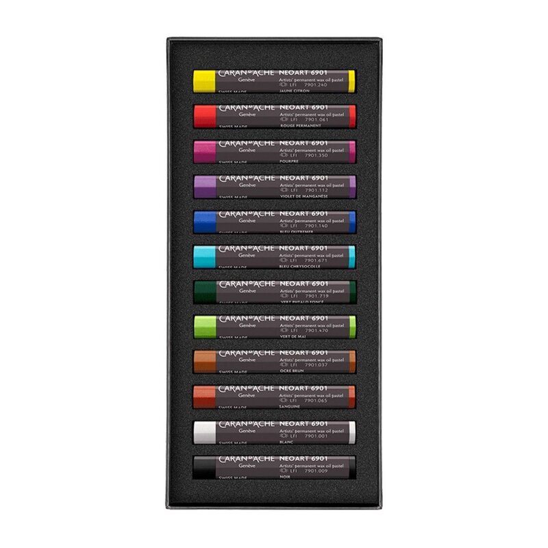 Caja de 12 pasteles NEOART? 6901 Caran d'Ache