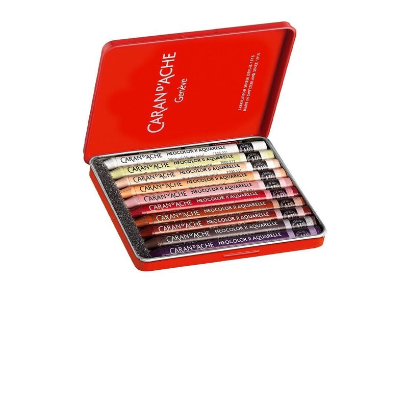 Caja de 10 pasteles acuarela NEOCOLOR? II Edici¢n especial