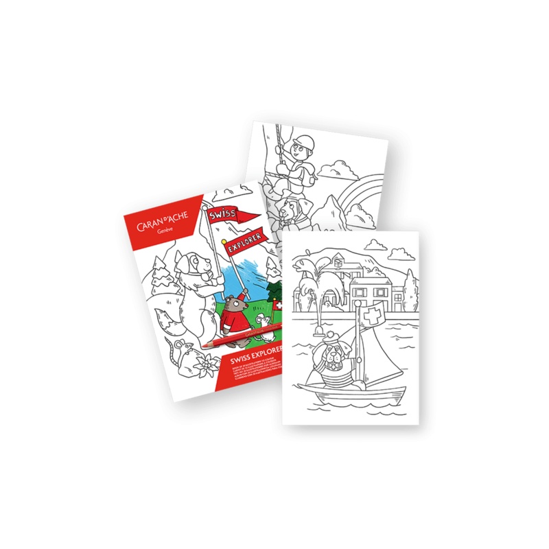 Libro para Colorear Caran d’Ache Swiss Explorer