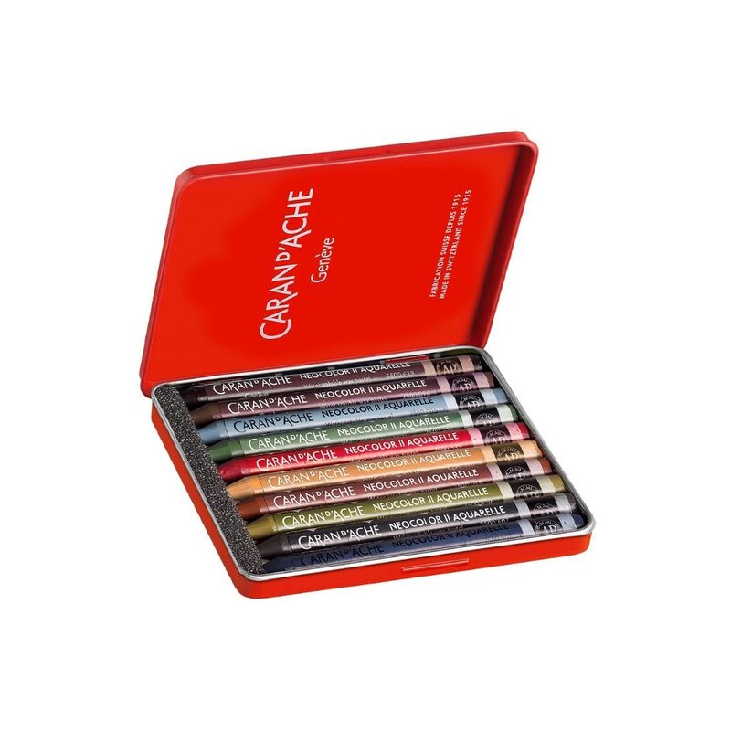 Caja de 10 pasteles acuarela NEOCOLOR? II Edici¢n especial