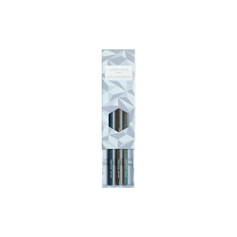Caja de 3 lapices Caran d'Ache La Maison Alpine Frost